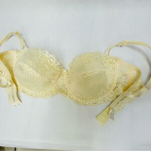 Vintage 70s Kylielina All Lace Underwire Push Up Bra, 40C